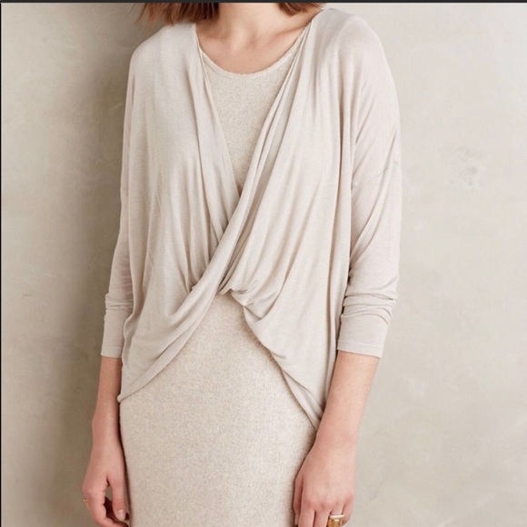 Anthropologie-Amadi layered cloud cream dress - Picture 2 of 8